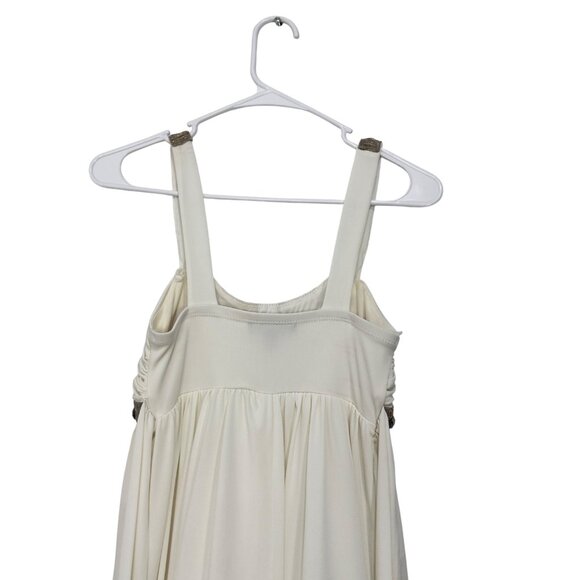Jodi Kristopher Y2k Women Cream Embellished Empire Waist Babydoll Dress SZ S - Picture 12 of 15
